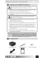 Предварительный просмотр 2 страницы ZALMAN ZM400-ST User Manual