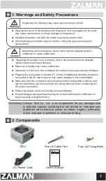 Preview for 2 page of ZALMAN ZM450-US User Manual