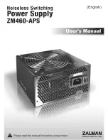 Preview for 1 page of ZALMAN ZM460-APS Manual