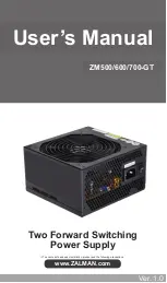 ZALMAN ZM500-GT User Manual предпросмотр