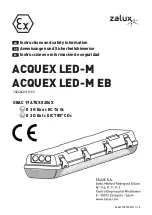 zalux ACQUEX LED-M Instructions And Safety Information preview