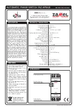 Zamel EXTA APM-20 Instruction Manual предпросмотр