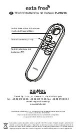 Preview for 25 page of Zamel EXTA FREE P-256/36 Manual