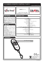 Zamel exta free P-257/4 Manual Instruction preview