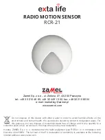 Zamel Exta Life RCR-21 Manual preview