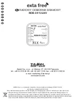 Предварительный просмотр 1 страницы Zamel Extra Free ROB-01/12-24V Manual