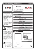 Zamel gardi ZMB-01 User Manual preview