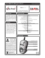 Zamel GRL-01 Instruction Manual предпросмотр