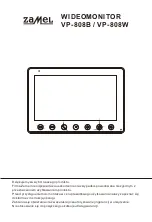 Предварительный просмотр 1 страницы Zamel VP-808B Operating Manual