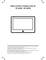 Zamel VP-809W Operating Manual preview