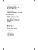 Preview for 3 page of Zamel VP-809W Operating Manual