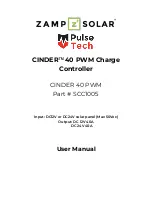 Zamp Solar Pulse Tech CINDER 40 PWM User Manual preview