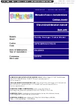 Preview for 1 page of Zamperla Family Swinger Trailer Model Use And Maintenance Manual