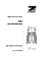 ZANDER HDK 50/100 Operating Instructions Manual предпросмотр