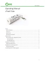 Zane zTrack Tube Operating Manual preview