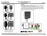 ZANEEN ALDABRA HIDRA MONOCRHOMATIC 24Vdc Instruction Sheet предпросмотр