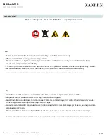 Preview for 3 page of ZANEEN BOOK PORTABLE D54042 Series Installation Manual