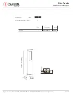 Preview for 3 page of ZANEEN Paletto SLIM Installation Instructions Manual