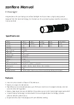 Preview for 1 page of Zanflare F1 Instruction Manual