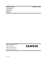 Preview for 1 page of ZANKER FR161 Instruction Booklet