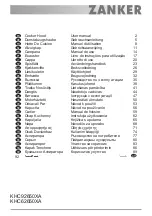 Preview for 1 page of ZANKER KHC62650XA User Manual