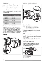 Предварительный просмотр 22 страницы ZANKER KOU65902XK User Manual