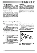 Preview for 8 page of ZANKER ZKB 7513 User Manual