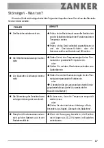 Preview for 17 page of ZANKER ZKB 7513 User Manual