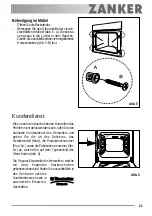 Preview for 21 page of ZANKER ZKB 7513 User Manual