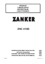 ZANKER ZKC410D Operating And Installation Manual preview