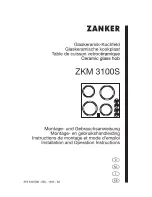 ZANKER ZKM 3100S Installation And Operation Instructions Manual предпросмотр