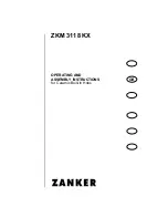 ZANKER ZKM 3118 KX Operating Instructions Manual preview