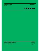ZANKER ZKS 5640 Instruction Book preview