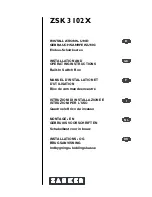 ZANKER ZSK 3102 X Installation And Operating Instructions Manual предпросмотр