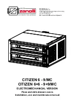 ZANOLLI Citizen 6+6/MC Installation, Use And Maintenance Manual предпросмотр