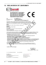 Предварительный просмотр 40 страницы ZANOLLI Citizen 6+6/MC Installation, Use And Maintenance Manual