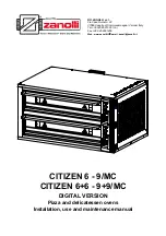 ZANOLLI CITIZEN Series Installation, Use And Maintenance Manual предпросмотр