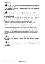 Preview for 14 page of ZANOLLI SYNTHESIS 08/50 V PW GAS Manual For Installation