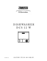 Предварительный просмотр 1 страницы Zanussi Electrolux BDW10 Instruction Booklet