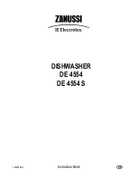 Preview for 1 page of Zanussi Electrolux DE 4554 Instruction Book