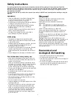 Preview for 3 page of Zanussi Electrolux DE 4554 Instruction Book