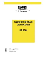 Zanussi Electrolux DE6344 Instruction Book preview