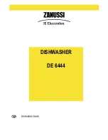 Preview for 1 page of Zanussi Electrolux DE6444 Instruction Book