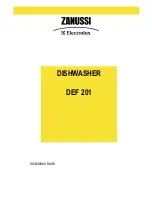 Предварительный просмотр 1 страницы Zanussi Electrolux DEF201 Instruction Book