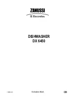 Zanussi Electrolux DX 6450 Instruction Book preview