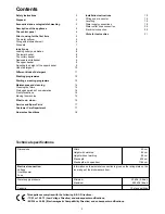 Предварительный просмотр 2 страницы Zanussi Electrolux DX 6450 Instruction Book