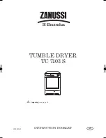 Zanussi Electrolux TC 7103 S Instruction Booklet предпросмотр