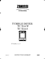 Zanussi Electrolux TC 7114 S Instruction Booklet предпросмотр