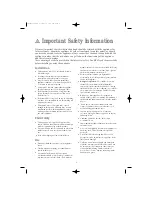 Предварительный просмотр 2 страницы Zanussi Electrolux TD4113W Instruction Booklet