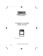 Zanussi Electrolux TDE 4234 W Instruction Booklet предпросмотр